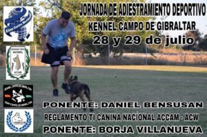 Jornada de Adiestarmiento Deportivo y Reglamento TI Canina Nacional ACCAM-ACW @ Kennel Campo de Gibraltar
