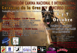 XIV Exposición Canina Nacional e Internacional y XXIV Concurso Canino de Caravaca de la Cruz 2018 @ La Glorieta junto al Templete