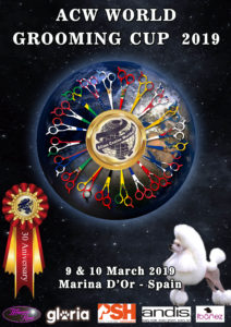 Competición Peluqueria Canina Alianz Grooming Marina d´Or 2019 30º ANIVERSARIO Alianz Canine Worldwide @ Marina d´Or