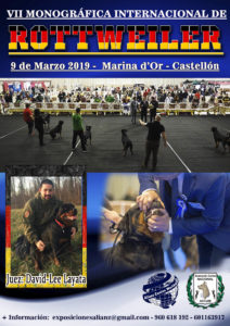 Monográfica Internacional raza Rottweiler 30 Aniversario ACCAM-ACW Marina d ´Or 2019 @ Marina d´Or