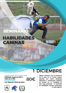 Seminario ACW Discdog con Miguel Peiró 2018